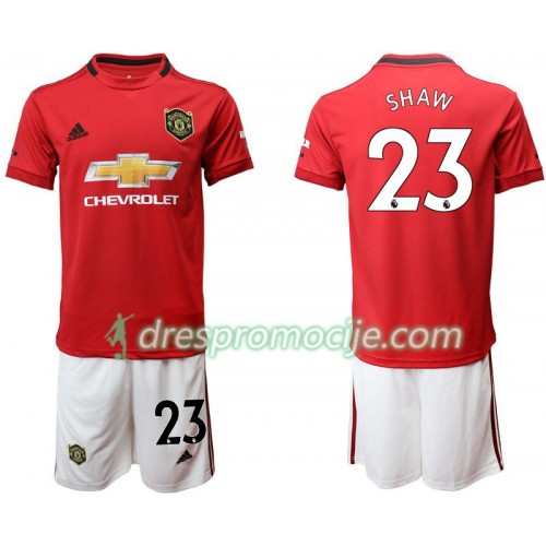 Manchester United Dres Shaw 23 Dječji Domaći 2019/20 Kratkih Rukava Manchester United Dres Shaw 23 Dječji Domaći 2019/20 Kratkih Rukava